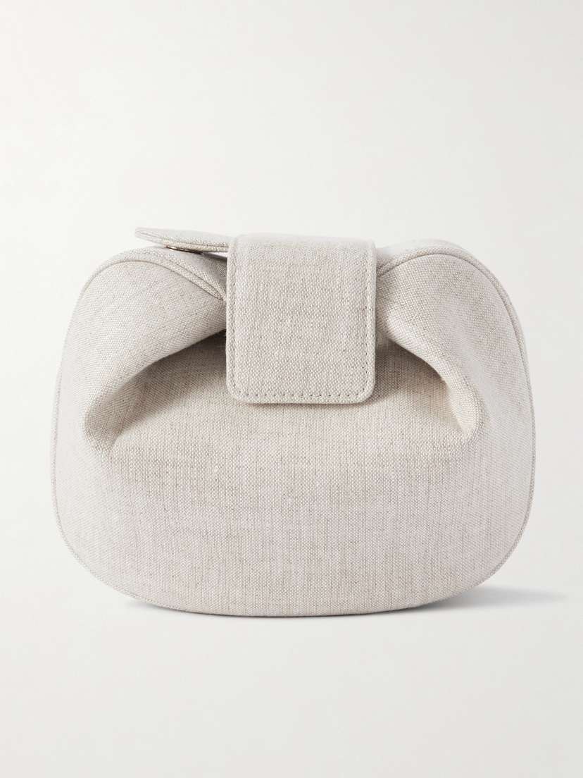 Gabriela Hearst Soft Demi Linen Clutch