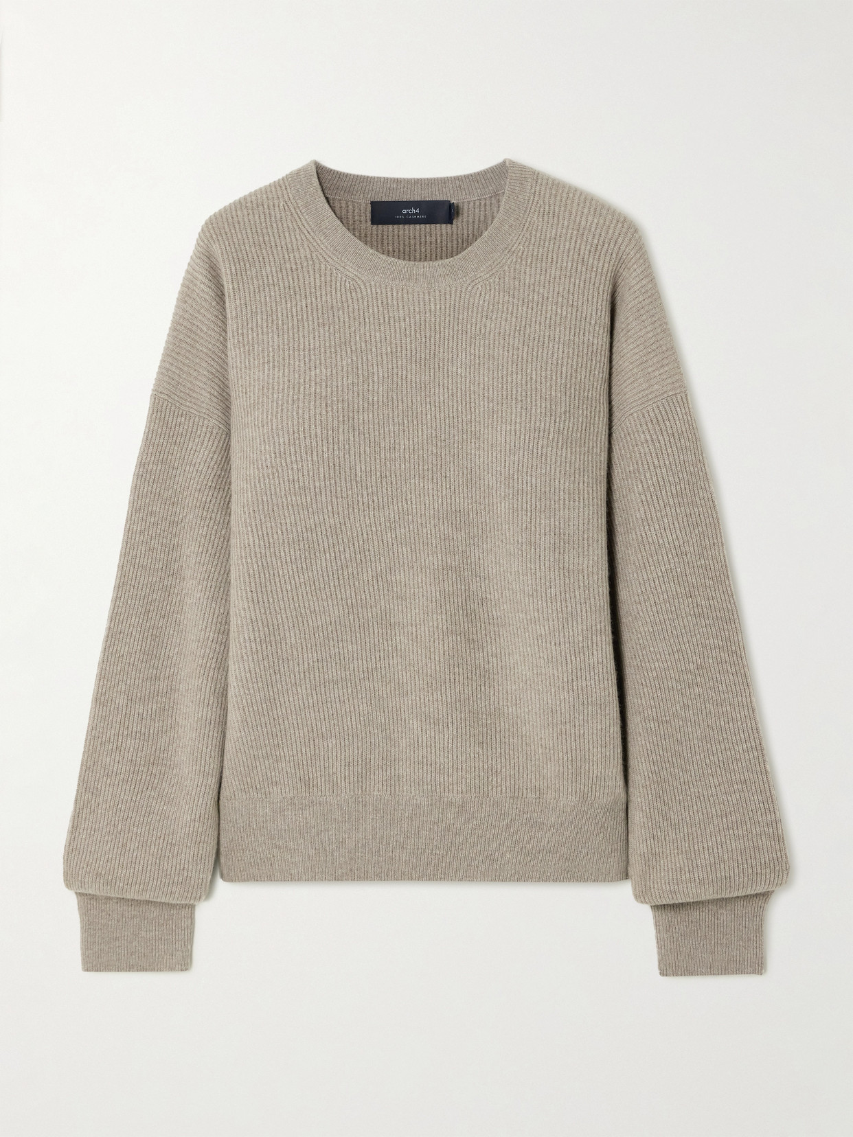Arch4 - Cornwall Ribbed Cashmere Sweater - Gray