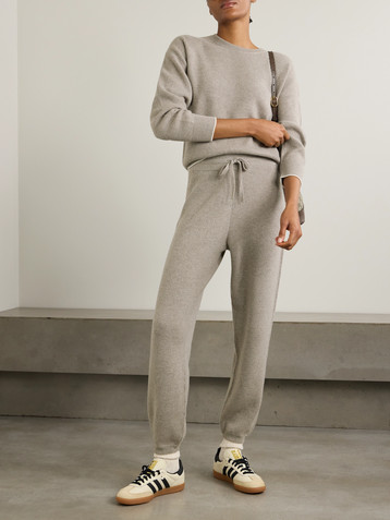arch4 Darford ribbed cashmere tapered track pants