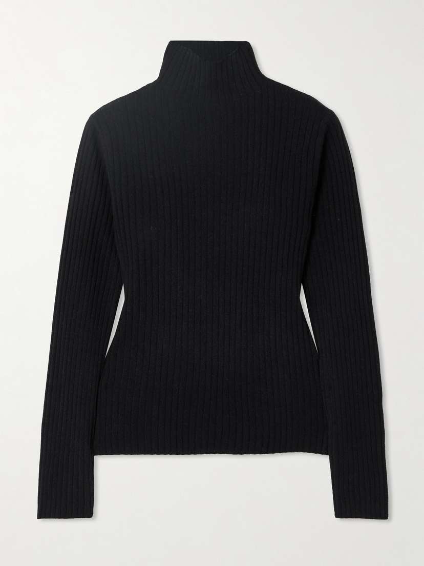 Arch4 Ariana Ribbed Turtleneck Cashmere Sweater