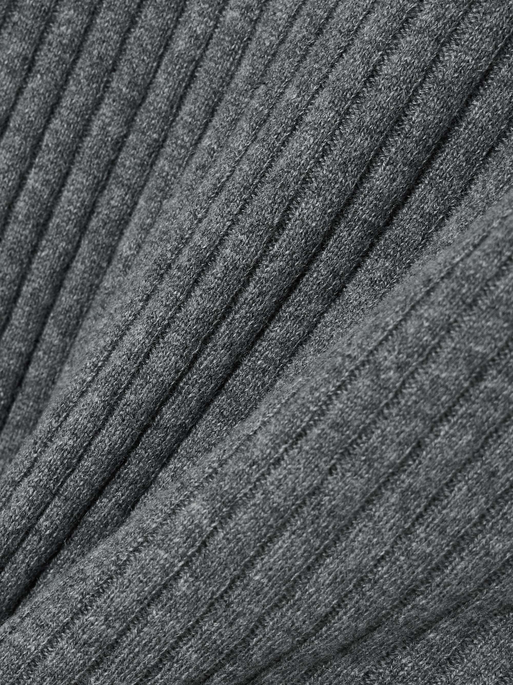ARCH4 Ariana ribbed organic cashmere turtleneck sweater