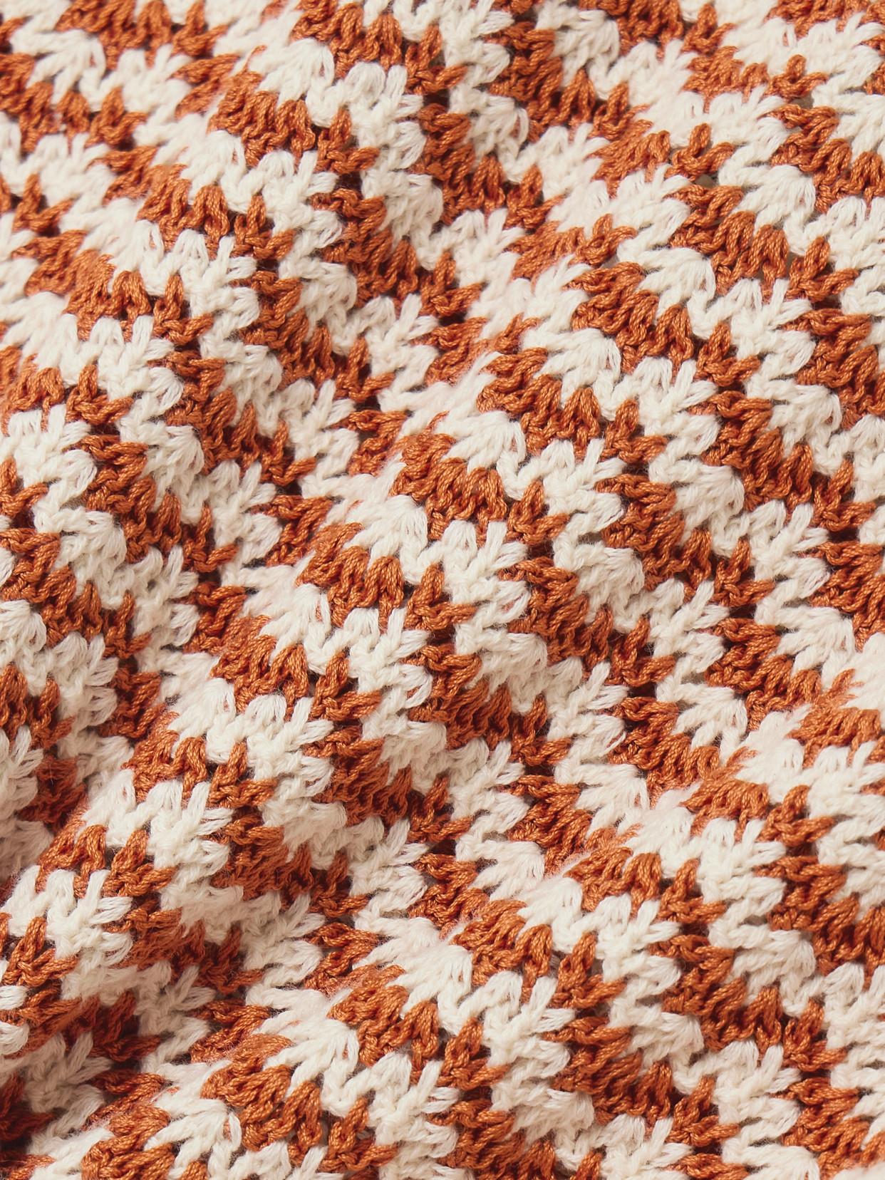Striped Crocheted Cotton Mini