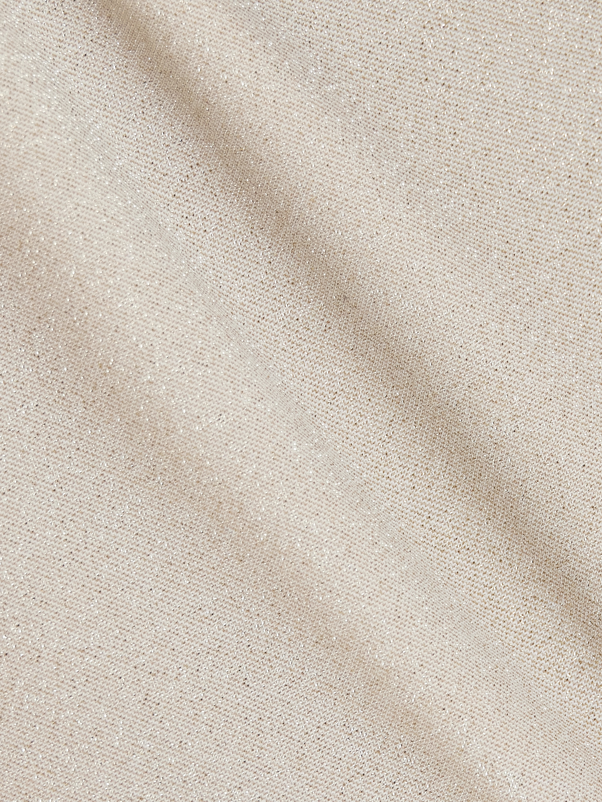 SARA CRISTINA Pearl-embellished metallic triangle bikini