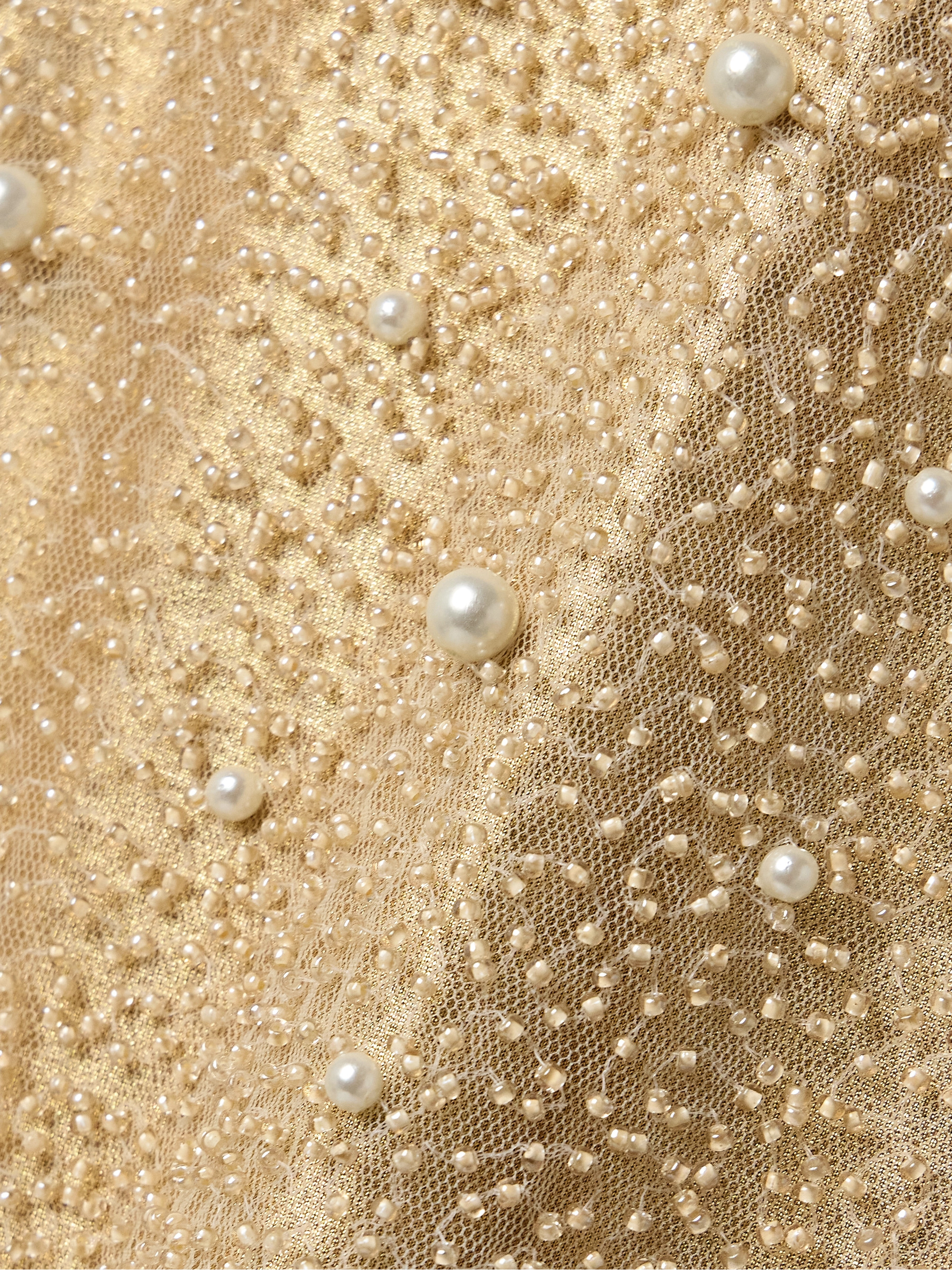 SARA CRISTINA Mare embellished tulle mini dress thumbnail