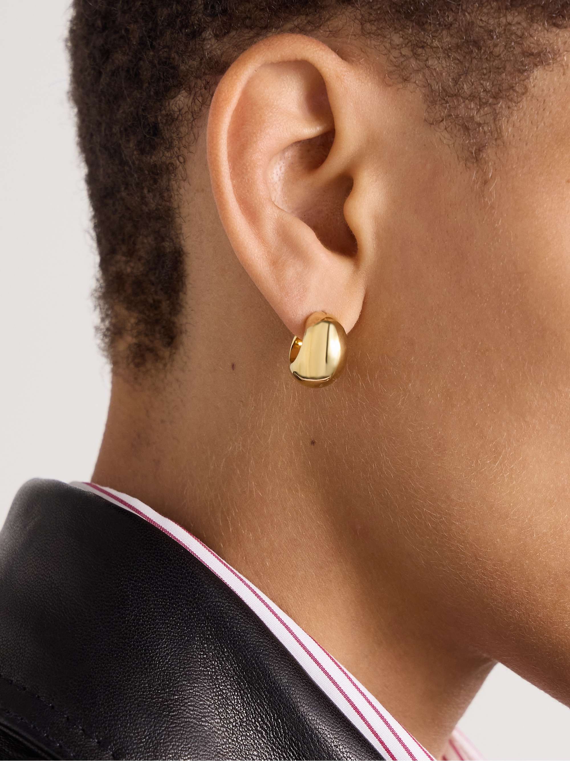 LIE STUDIO The Simone gold plated earrings NET A PORTER