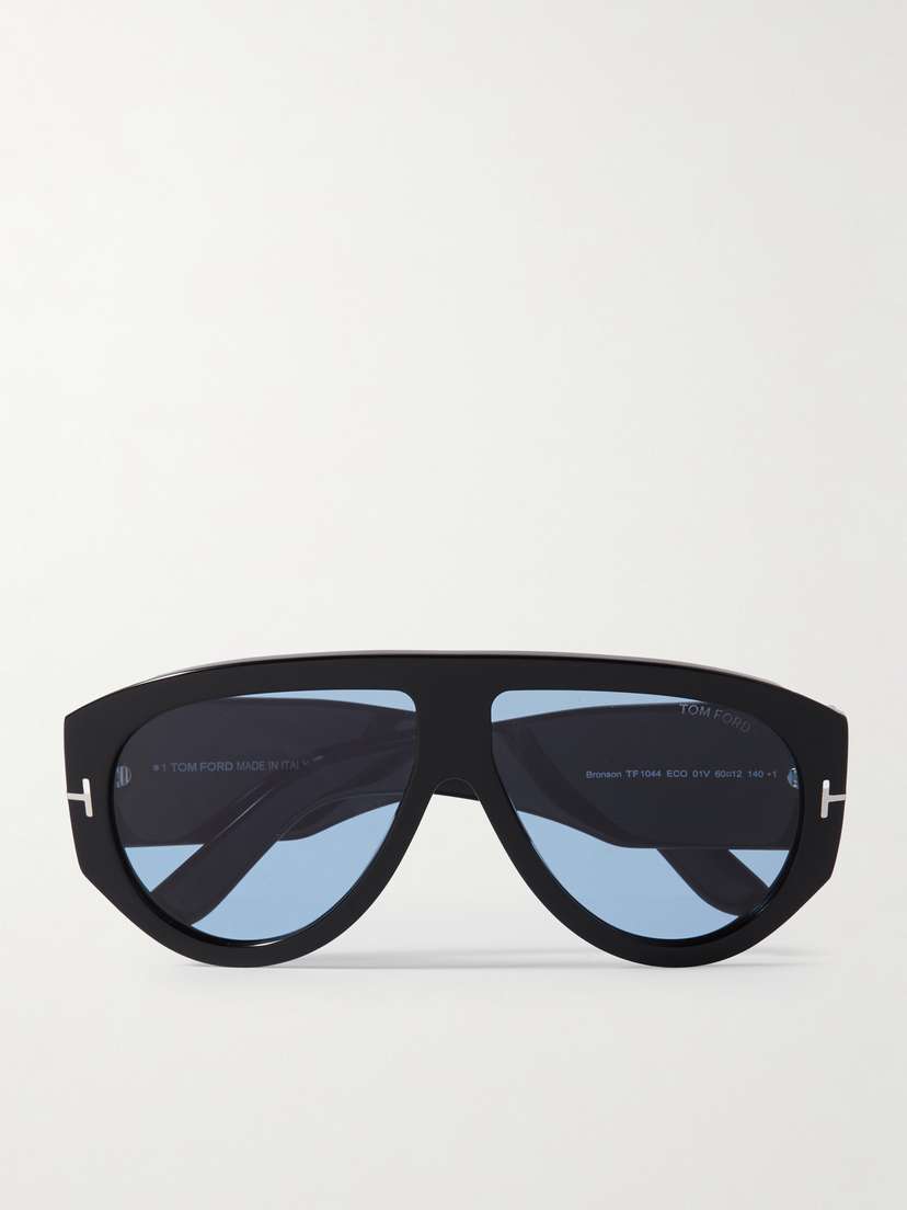 Tom Ford Bronson Aviator-style Acetate Sunglasess