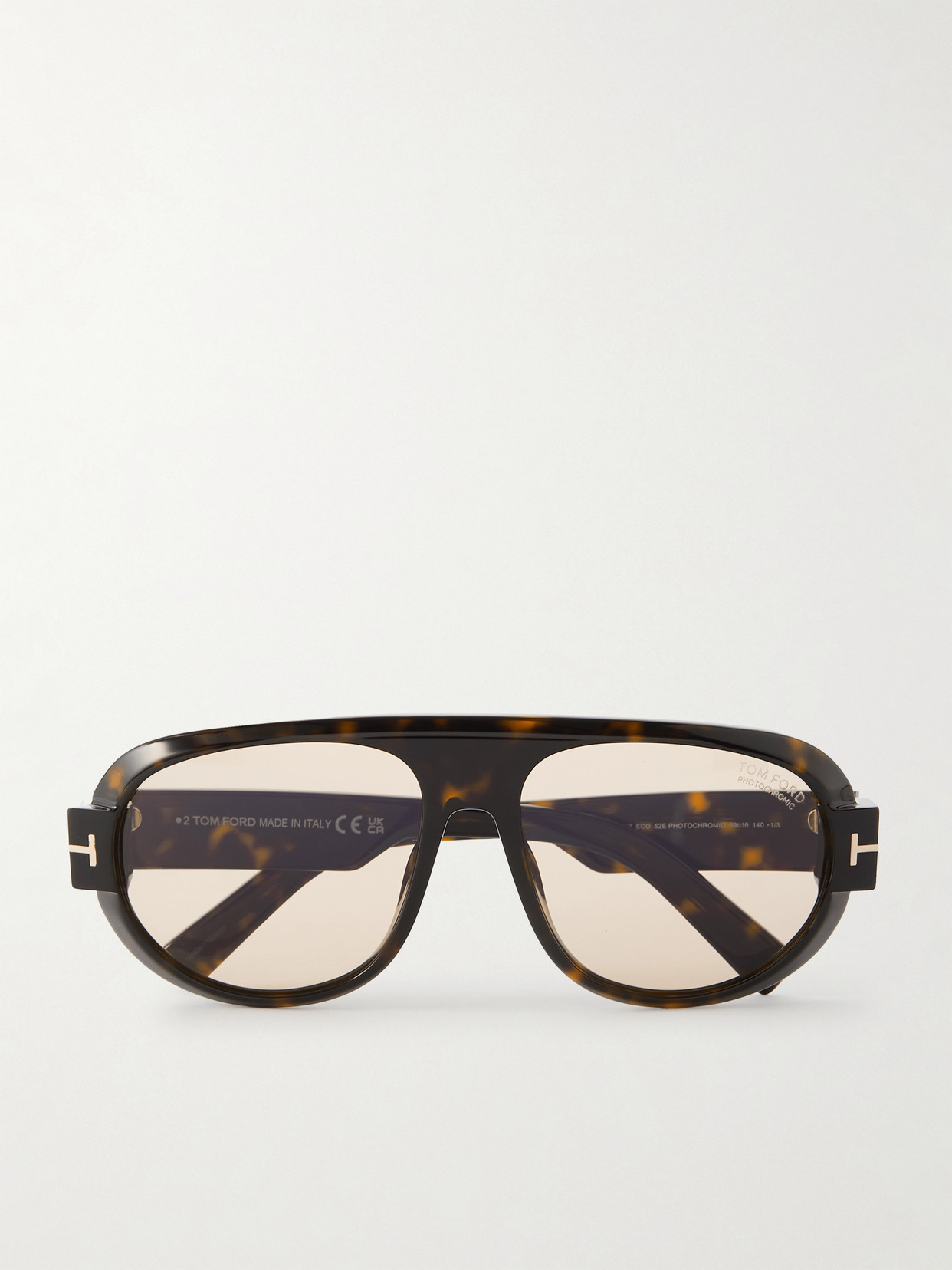 Tom Ford Blake Aviator-style Tortoiseshell Acetate Sunglasses