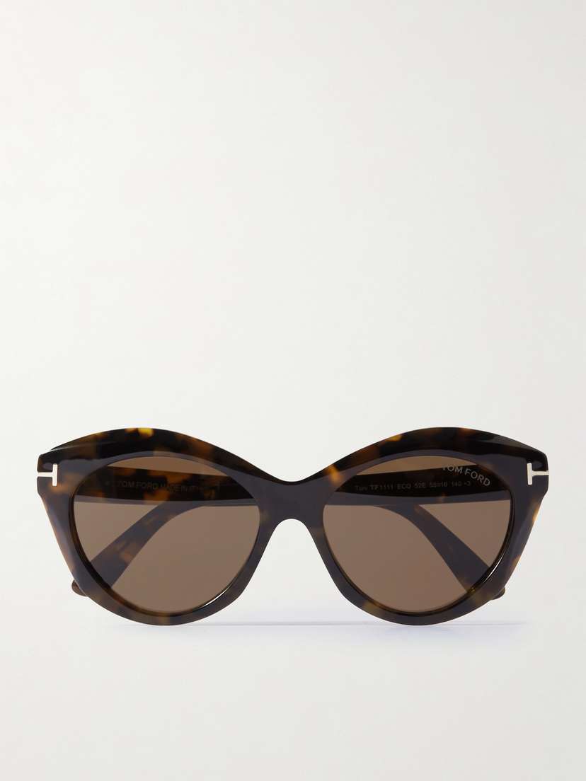 Tom Ford Toni Cat-eye Tortoiseshell Acetate Sunglasses