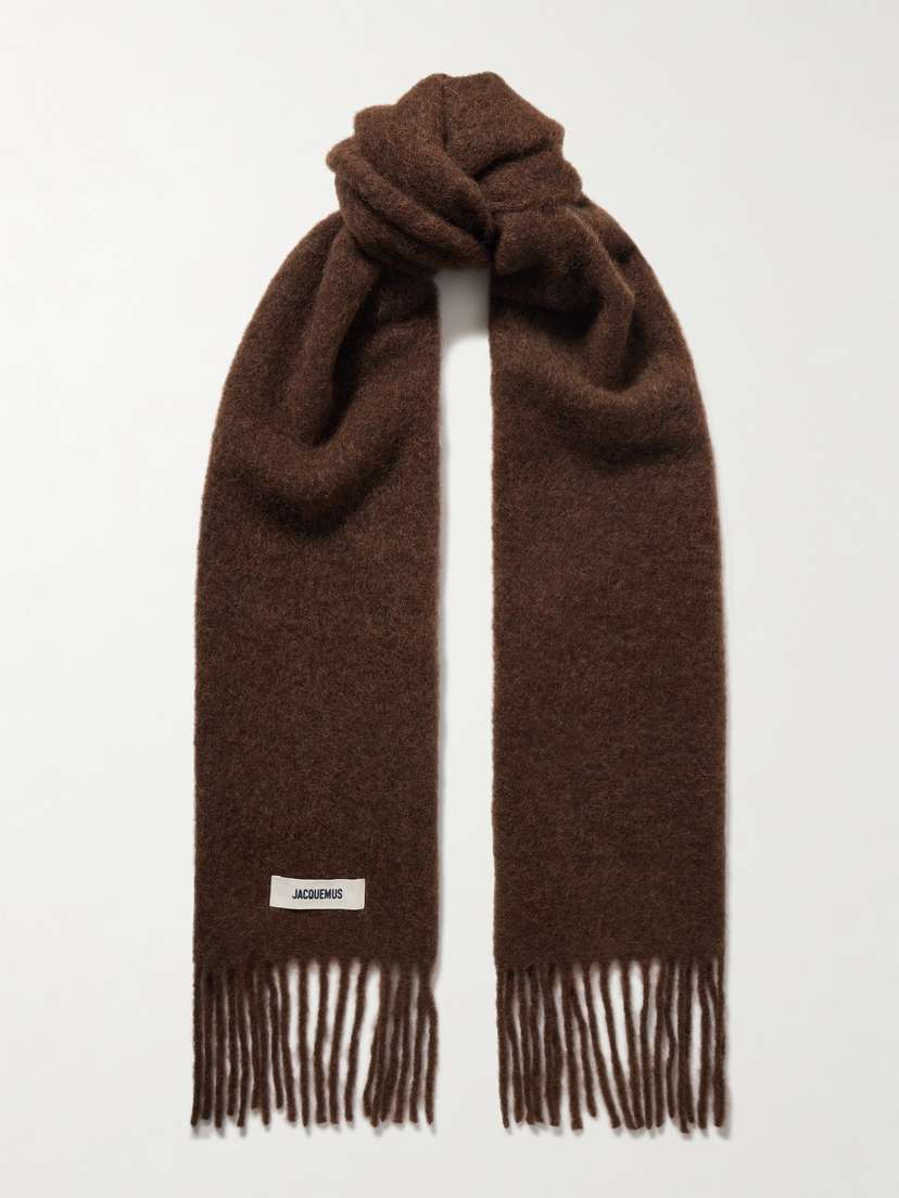 Jacquemus Fringed Knitted Scarf