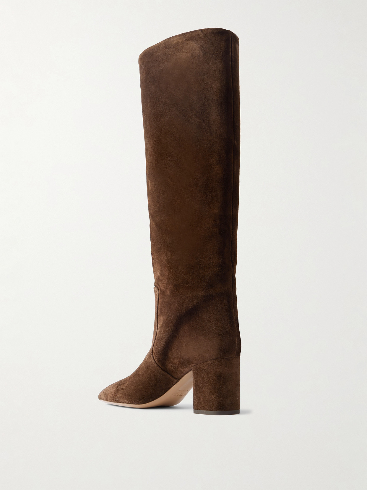 Paris Texas Anja Suede Knee Boots In Brown