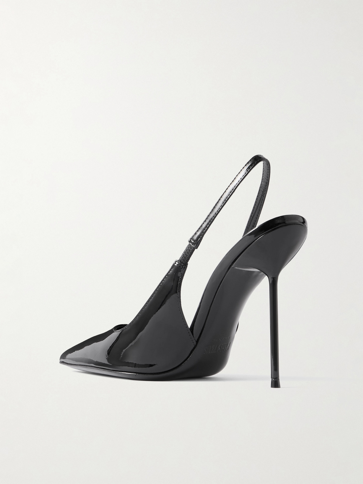 Shop Paris Texas Lidia Patent-leather Slingback Pumps In Black