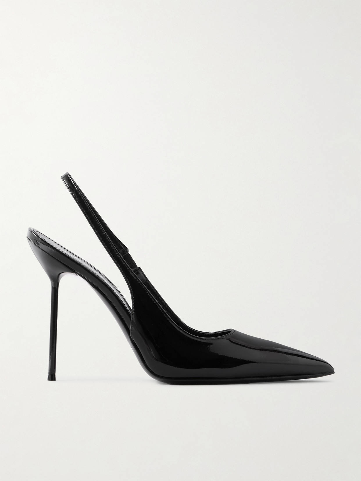 Shop Paris Texas Lidia Patent-leather Slingback Pumps In Black