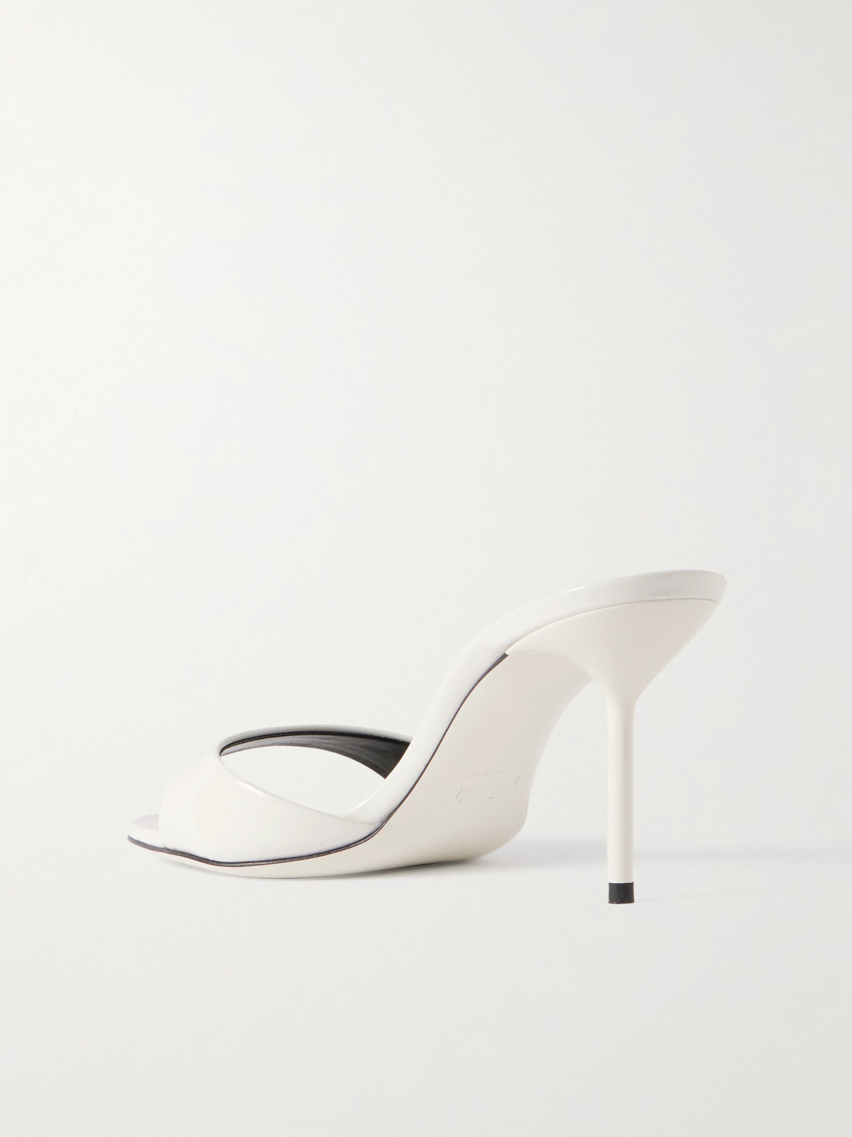 Paris Texas Lidia Patent-leather Mules In White
