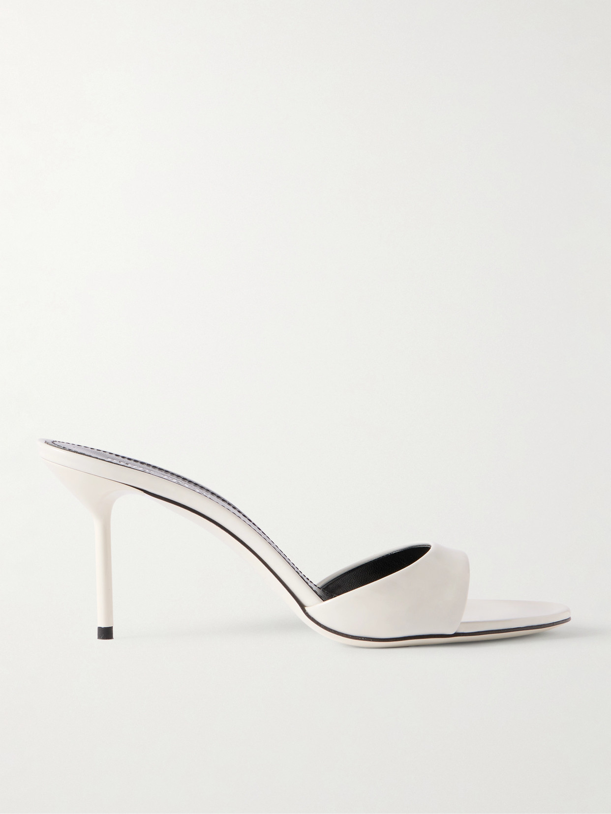 Paris Texas Lidia Patent-leather Mules In White
