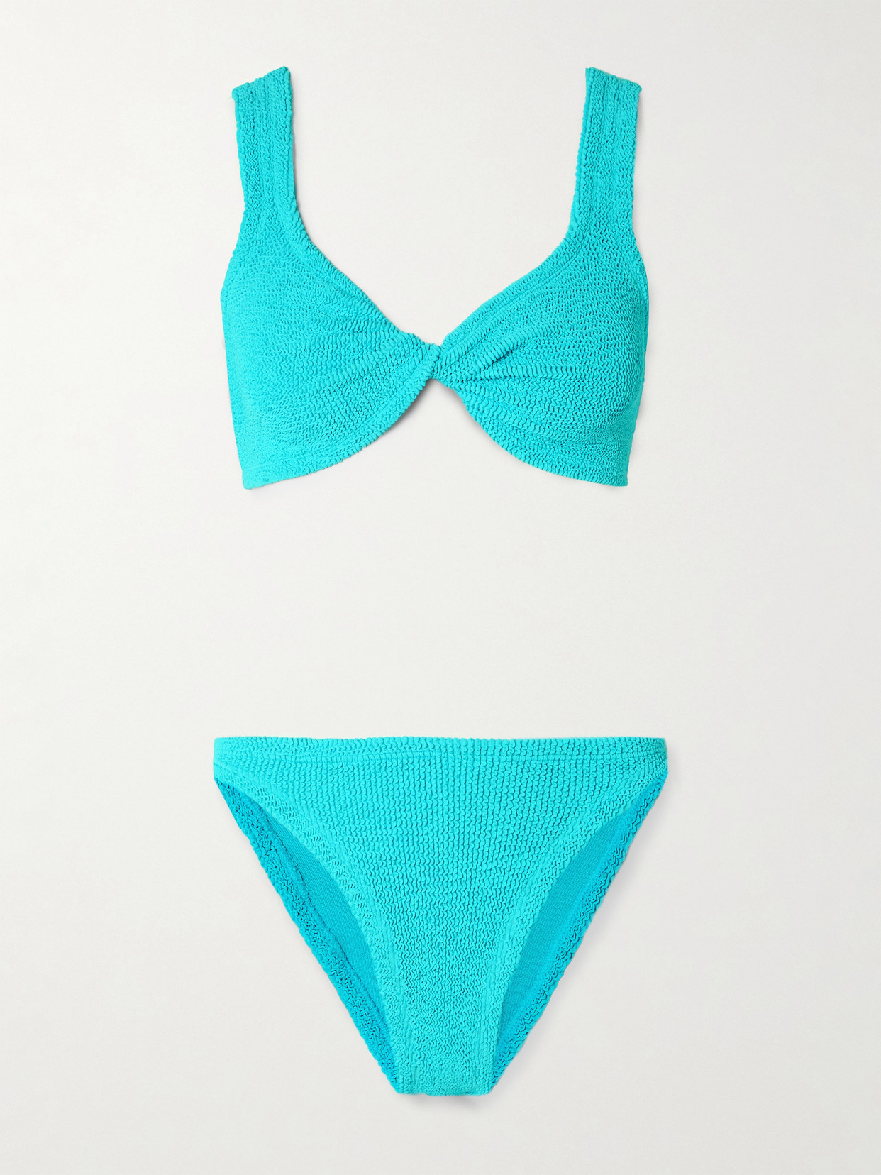 Hunza G Jamie High-rise Bikini In Blue