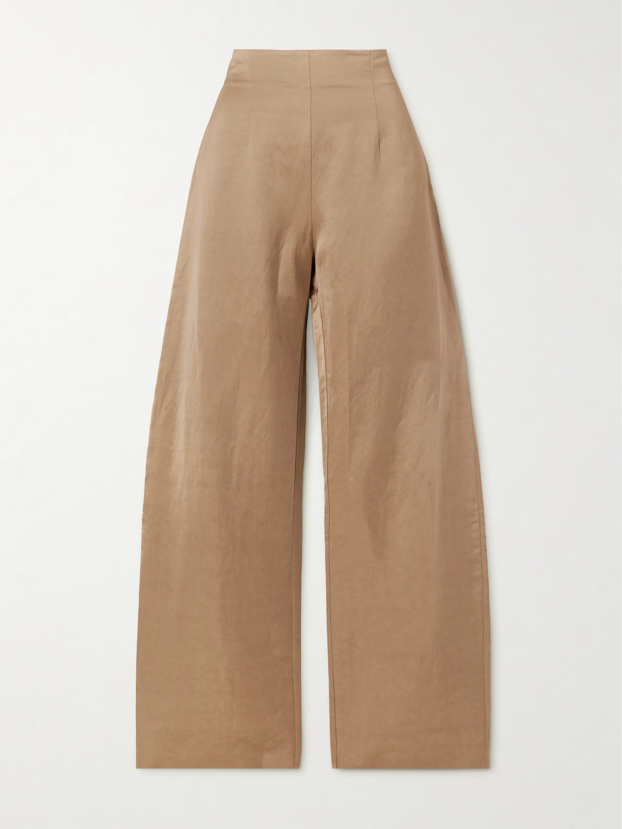 Cortana - Gloria Dupioni Wide-leg Pants - Neutrals