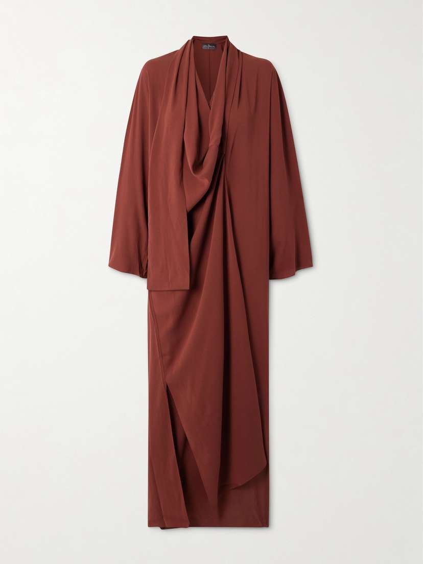 Cortana Edda Stretch-silk Crepe Maxi Dress