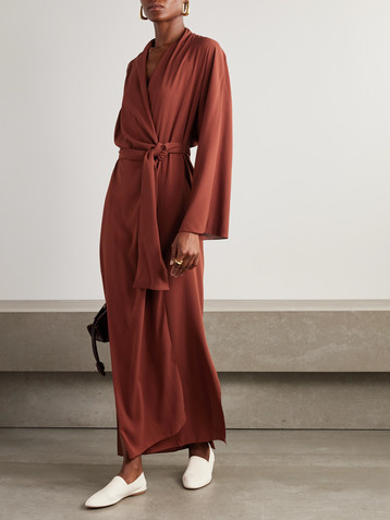 Cortana Edda stretch-silk crepe maxi dress
