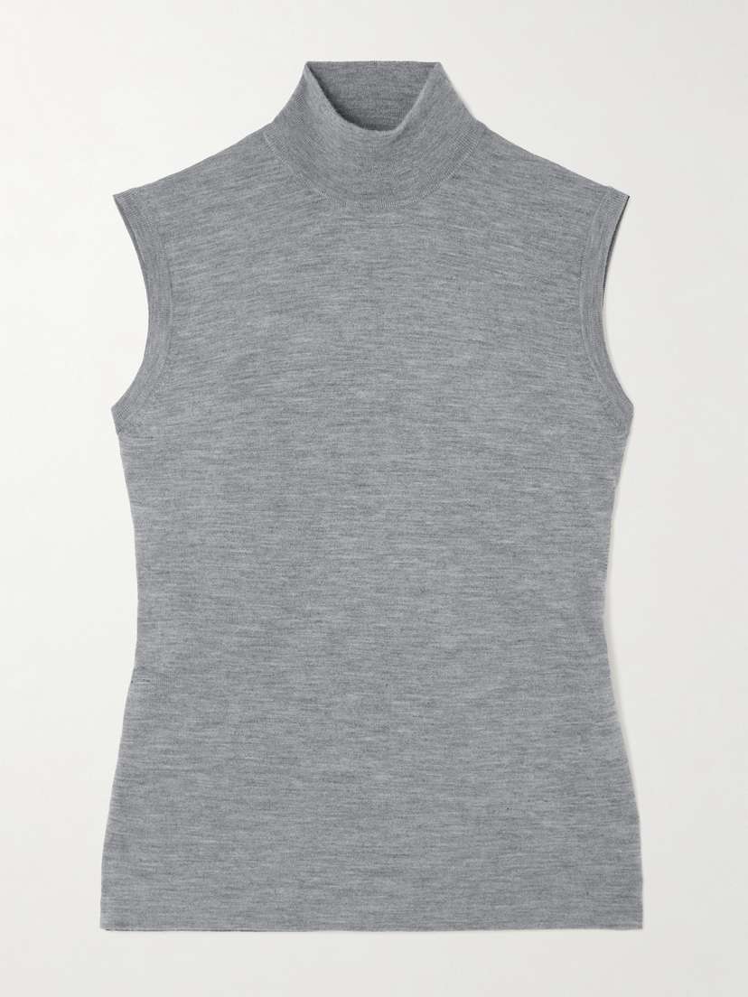 Lisa Yang Lucy Cashmere Turtleneck Vest