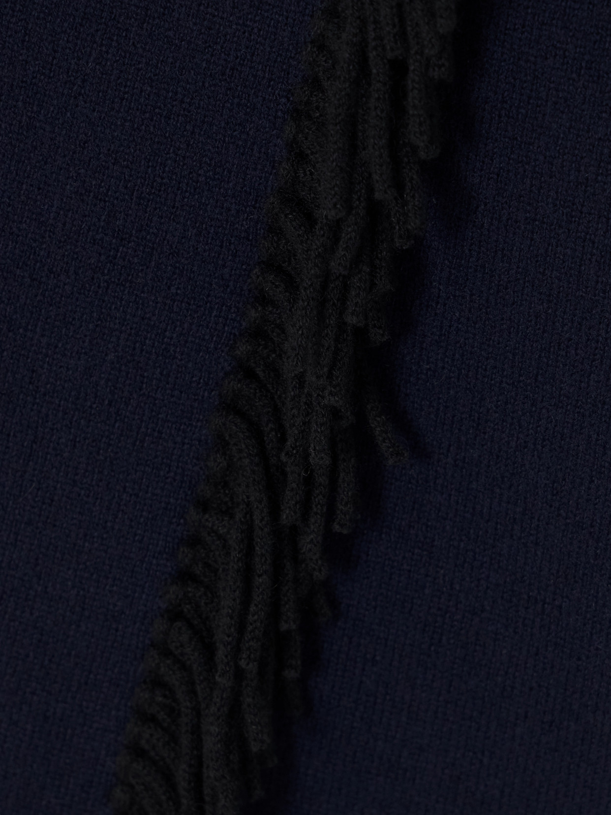 Lisa Yang Mette Fringed Wrap-effect Cashmere Mini Skirt In Blue