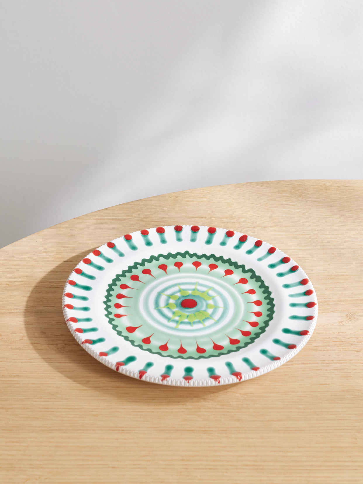 Aquazzura Casa - Chilli Set Of Two Ceramic Dessert Plates - Blue
