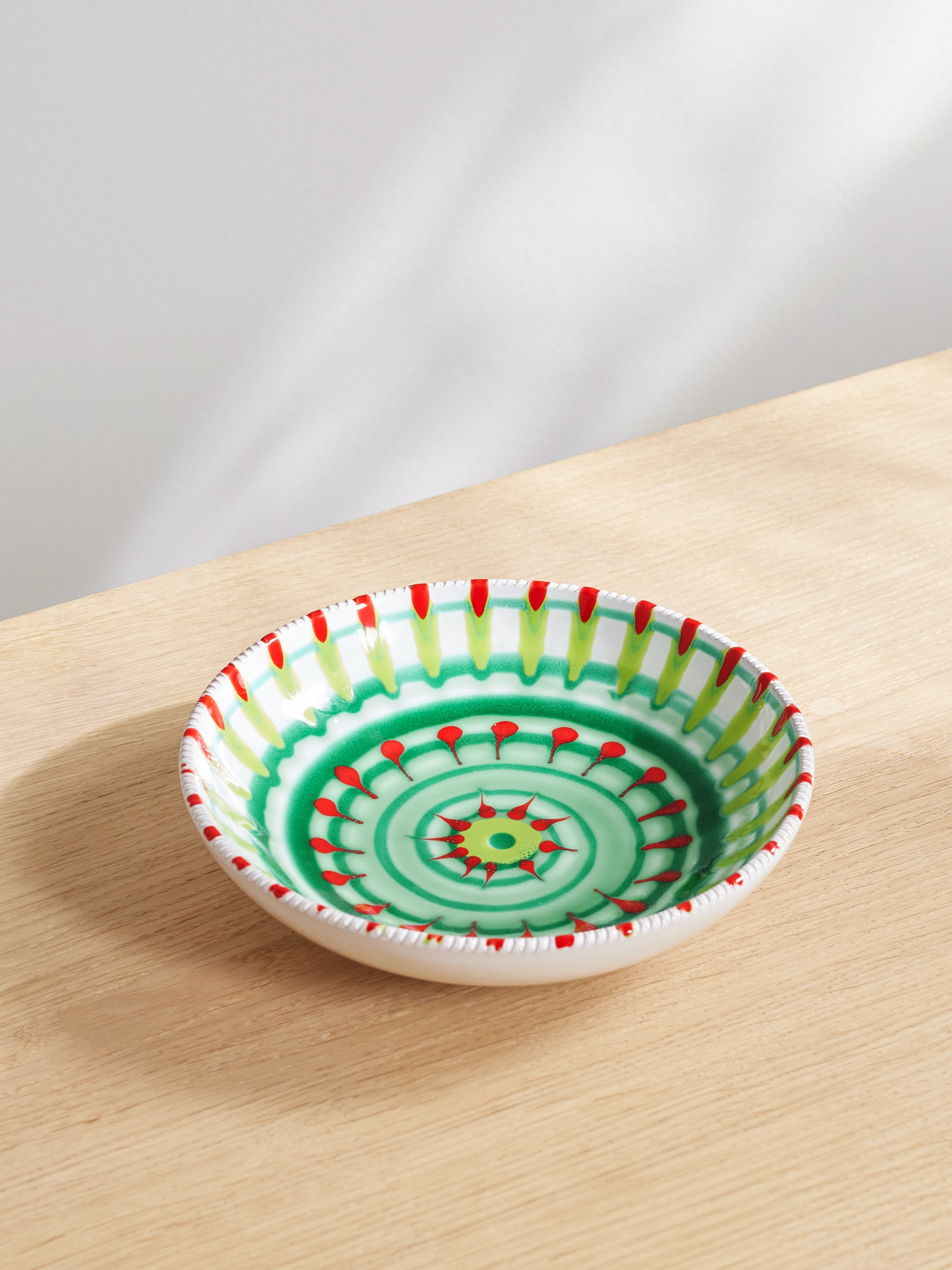 Aquazzura Casa - Chilli Set Of Two Printed Porcelain Soup Plates - Blue