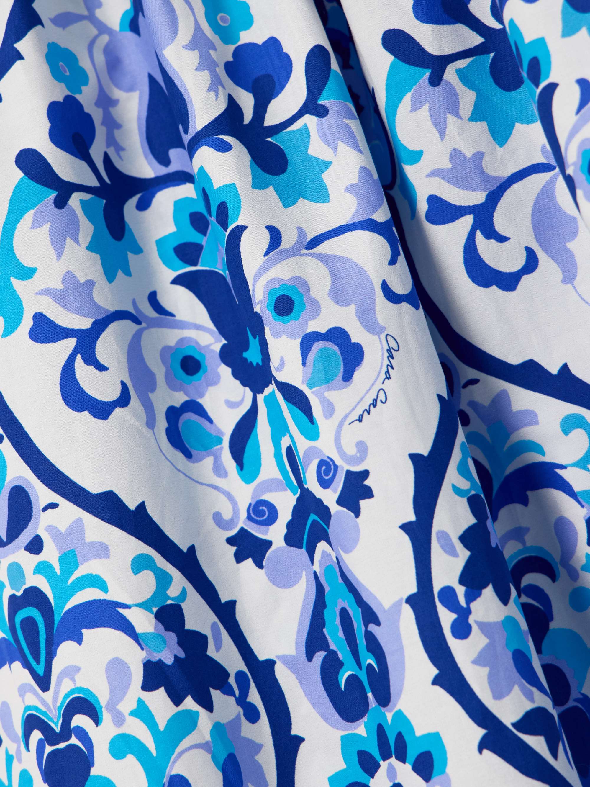 CARA CARA Colomba open-back floral-print cotton-poplin maxi dress