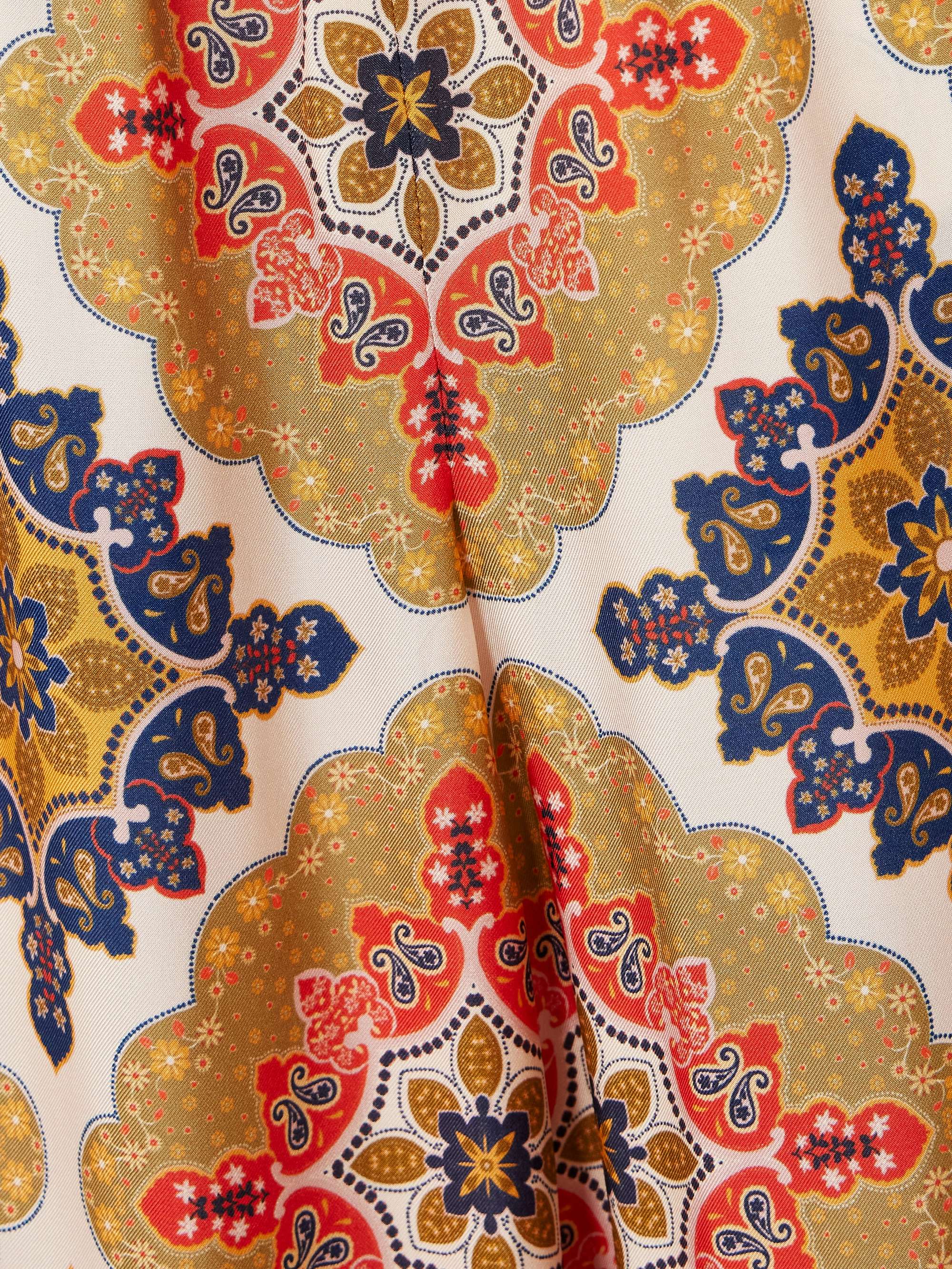 CARA CARA Amalfi floral-print silk-twill wide-leg pants