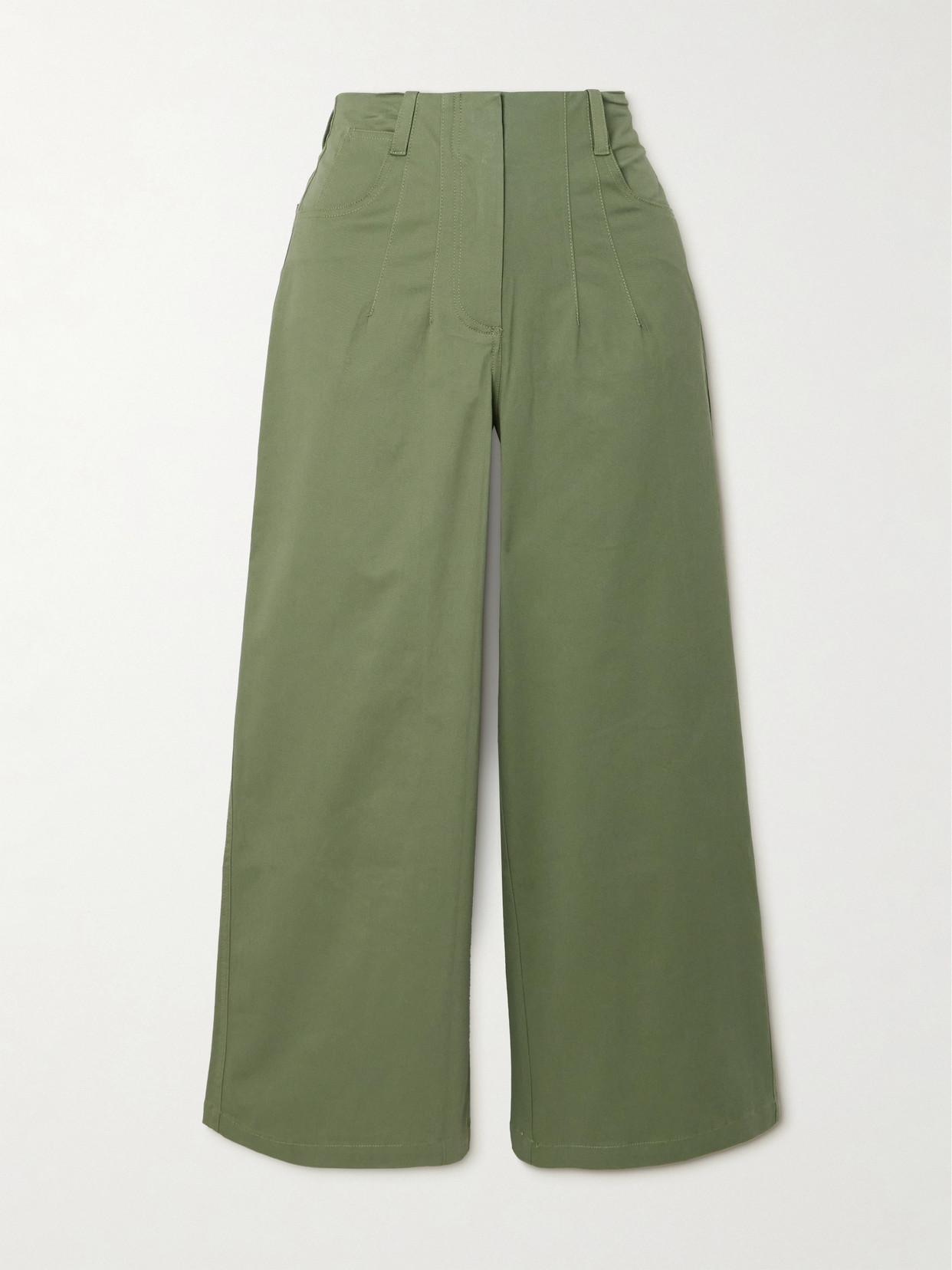 Staud Luca Pants Moss In Green