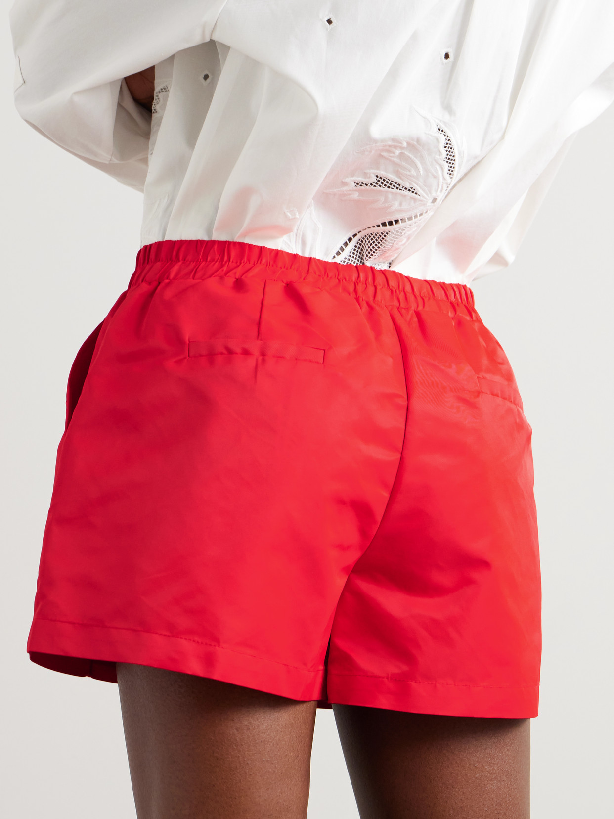 STAUD TAURUS PANELED SHELL SHORTS
