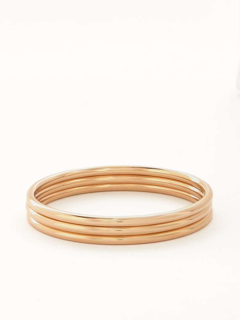 Jennifer Fisher Classic Cylinder Set Of Three Gold-plated Bangles