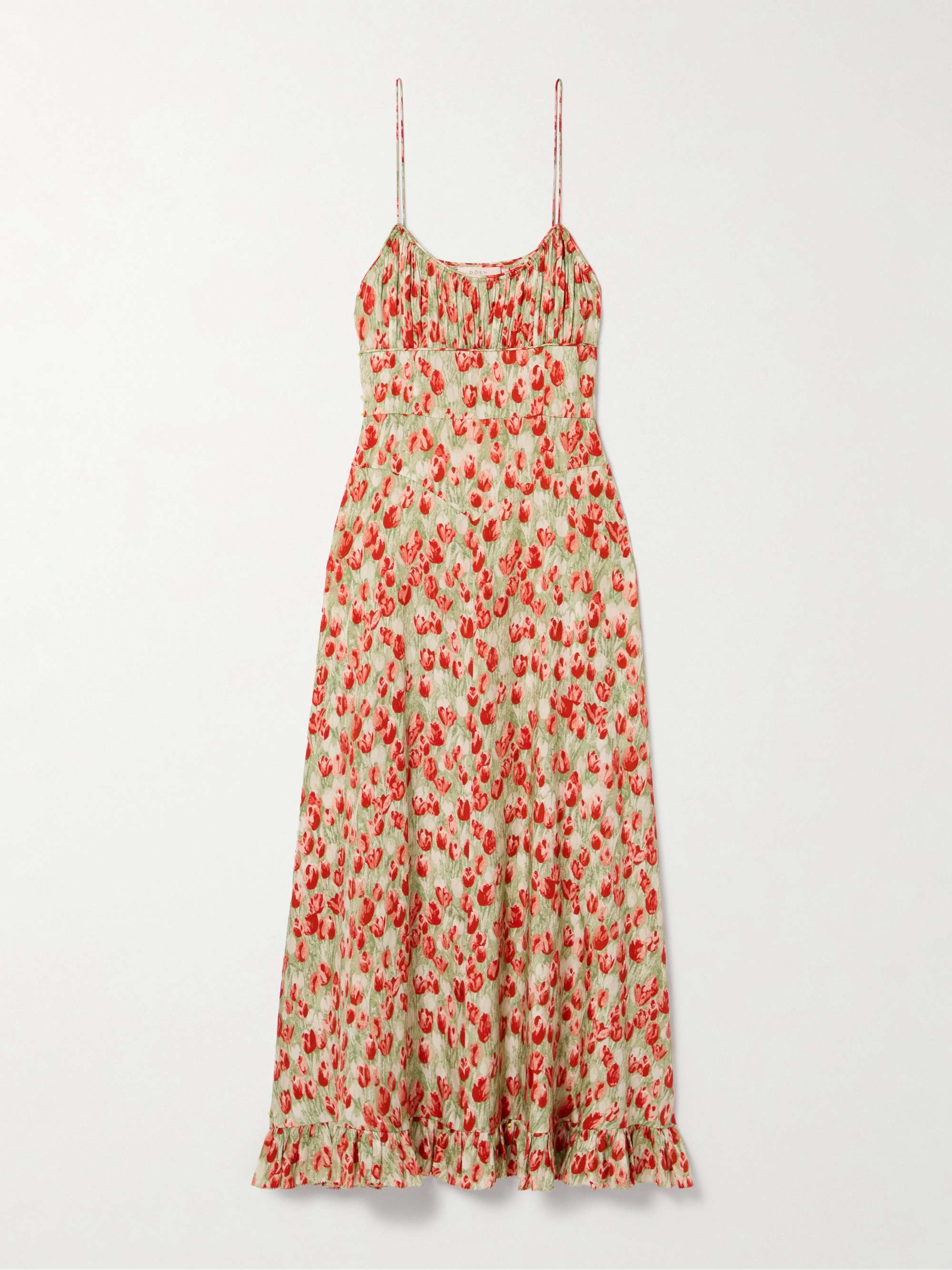 Rosaria floral print silk blend midi dress
