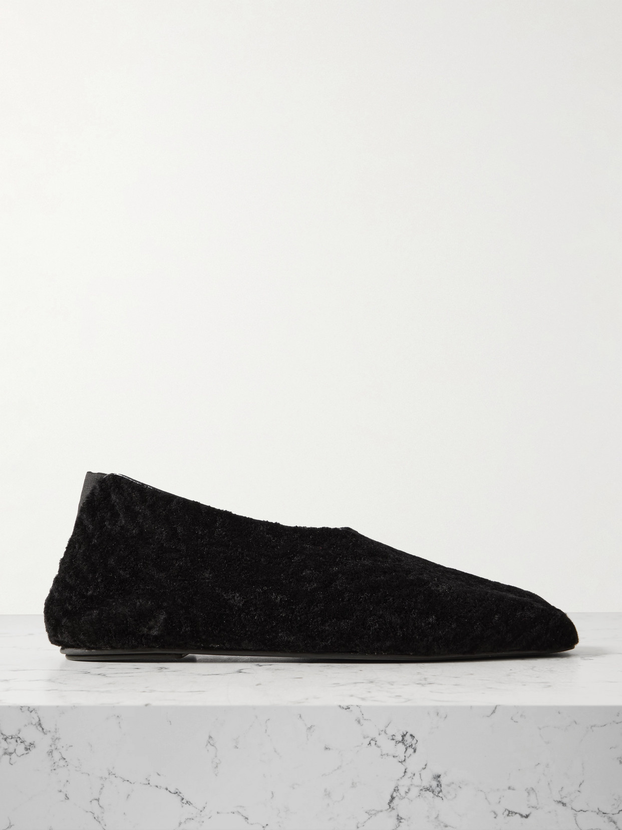 LOULOU STUDIO - Sophie Shearling Flats - Black