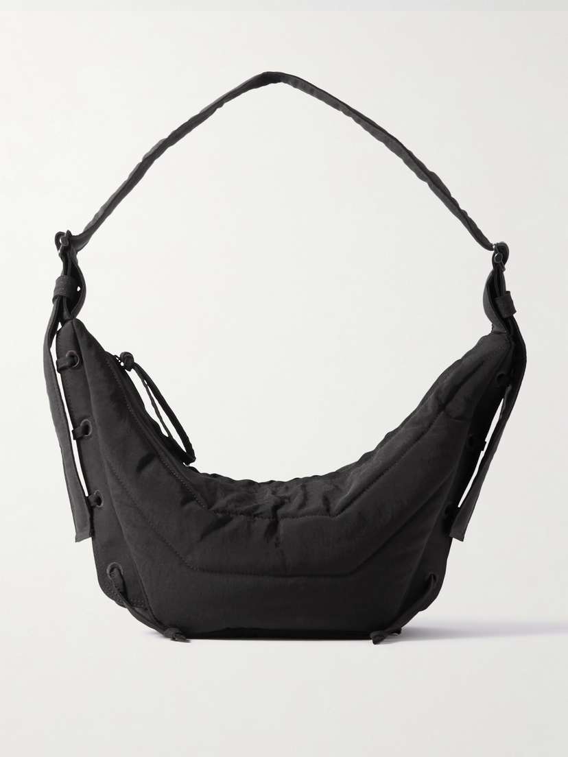 Lemaire Soft Game Small Lace-up Padded Quilted Canvas Shoulder Bag