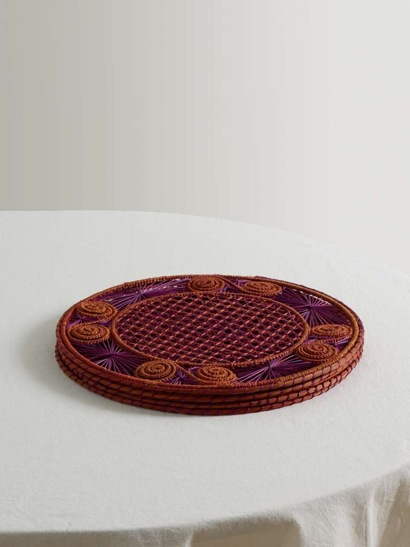 Cabana Cartagena Set Of Four Iraca Palm Placemats
