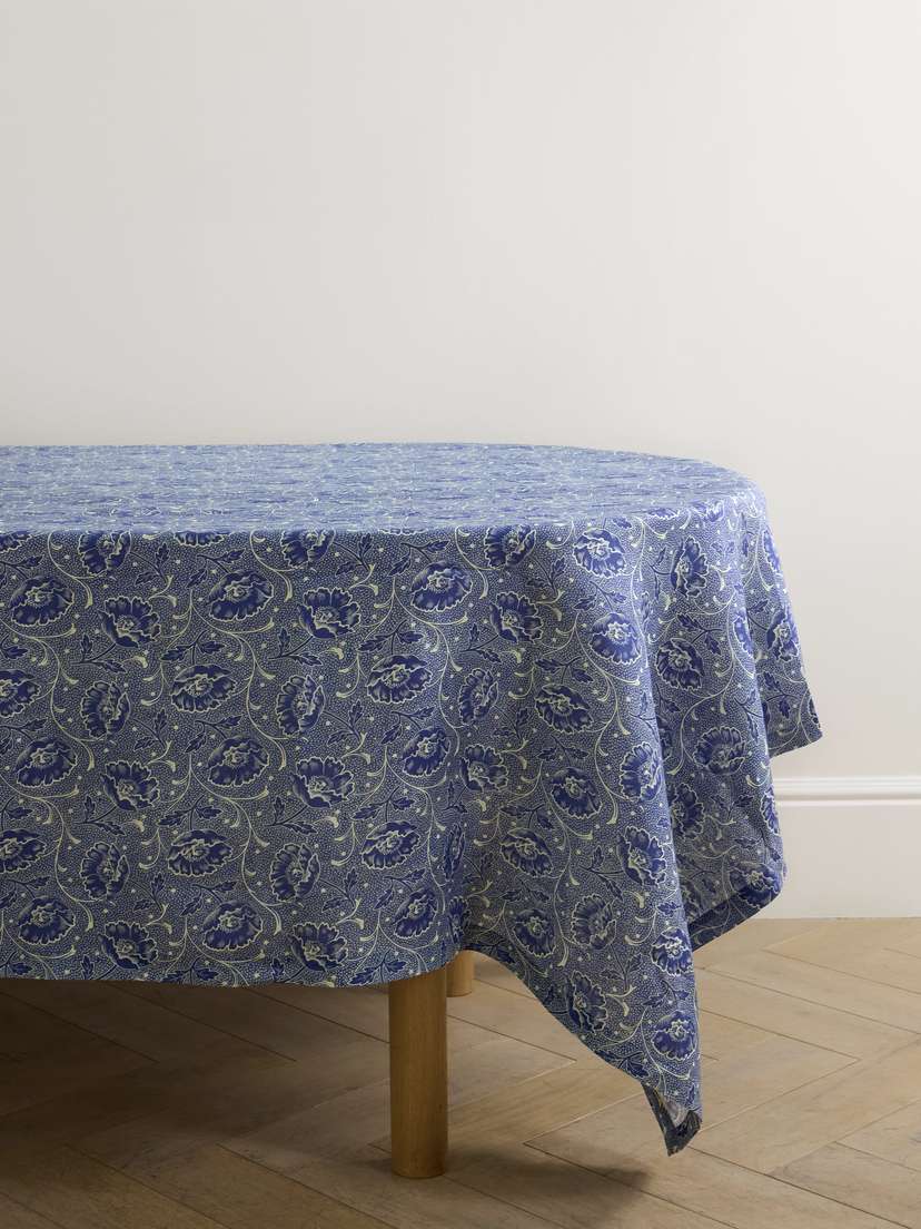 Cabana Toscana Floral-print Linen Tablecloth