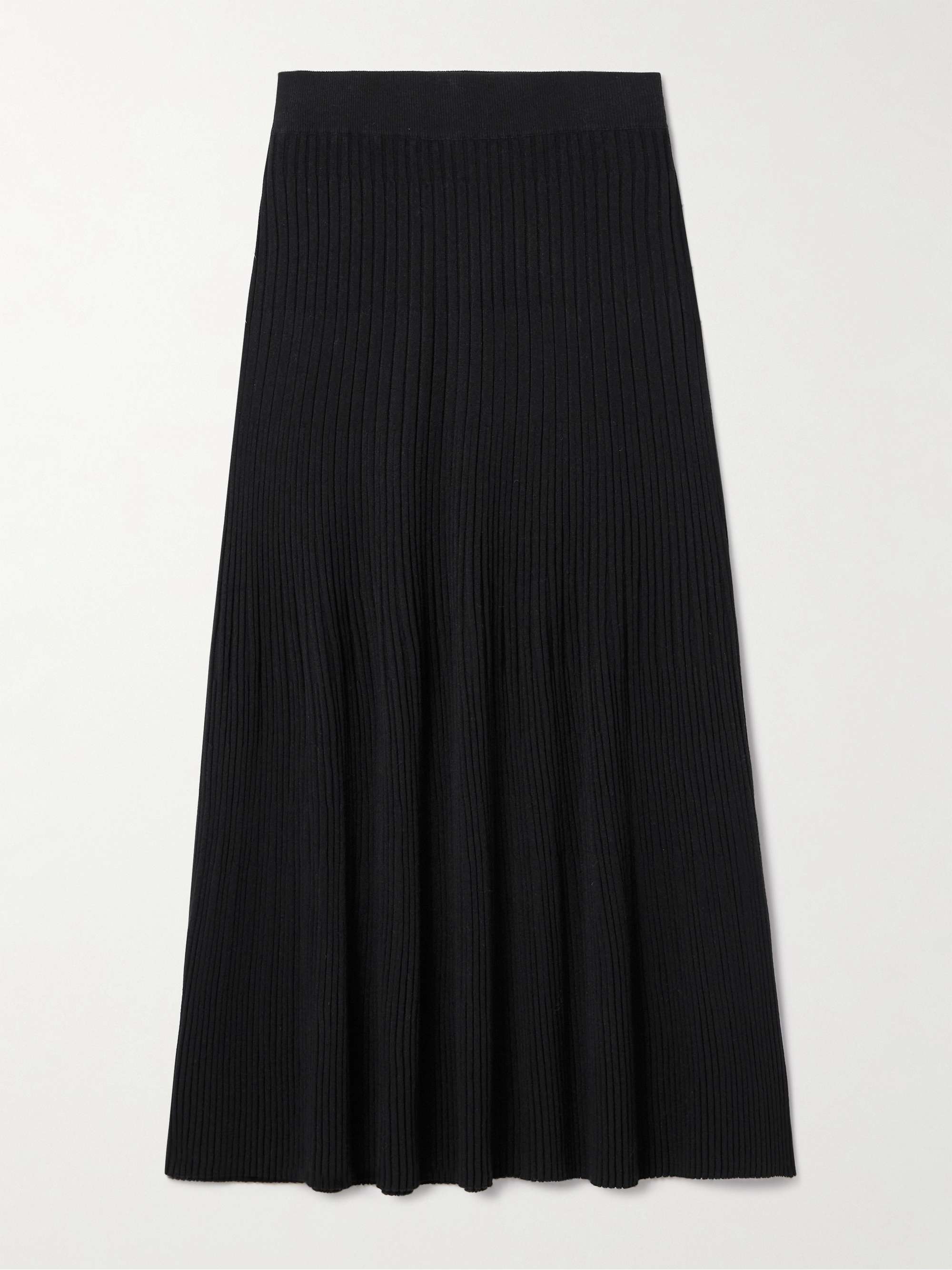 ALTUZARRA Ireene ribbed-knit midi skirt | NET-A-PORTER