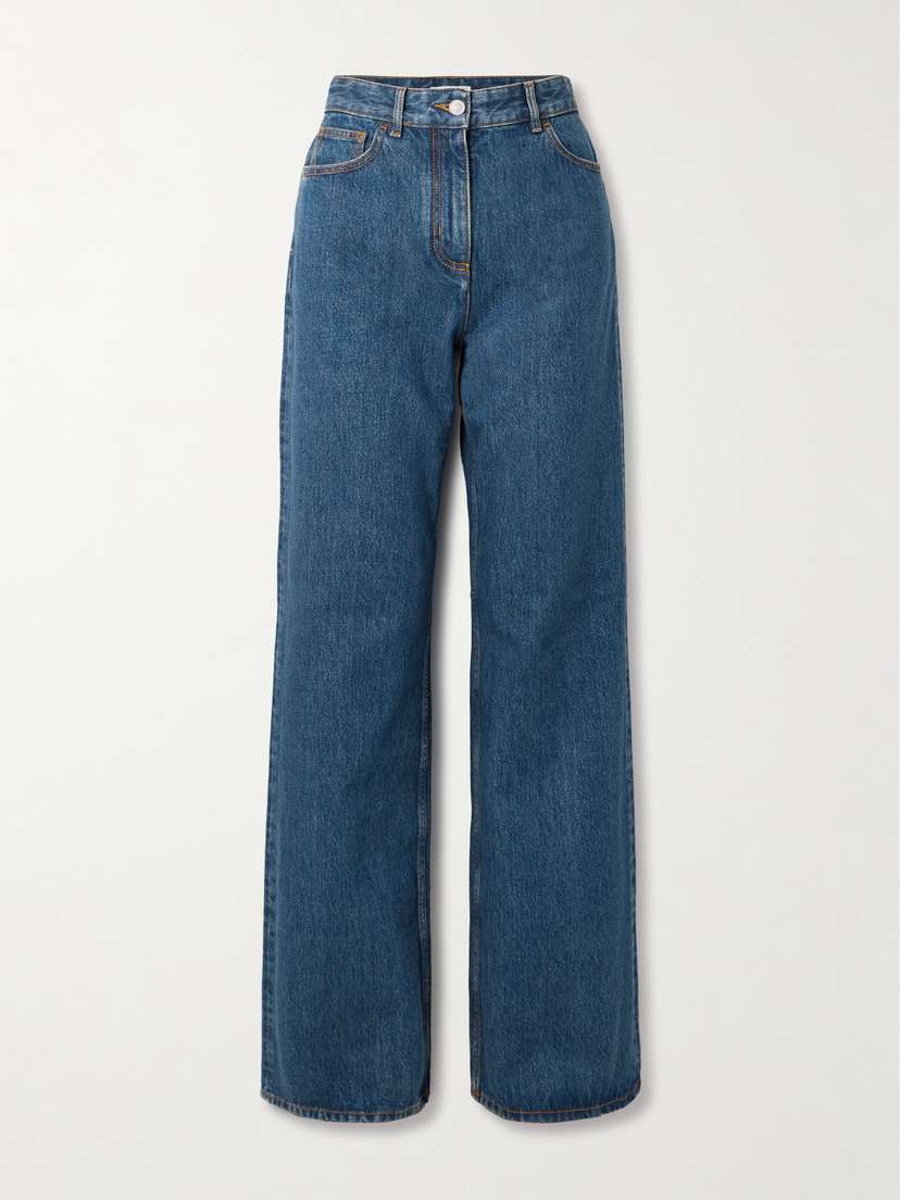 BALLY High-rise Wide-leg Jeans