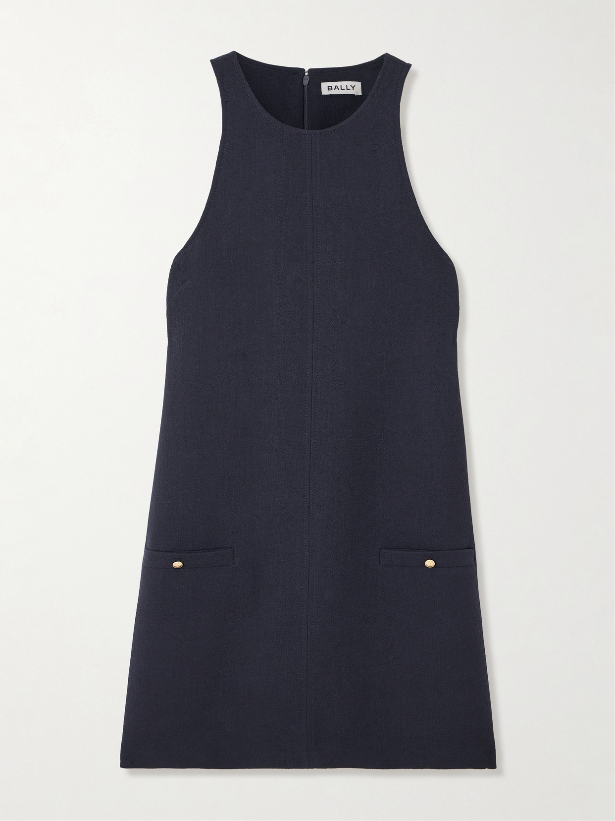 BALLY - Wool-tweed Mini Dress - Black