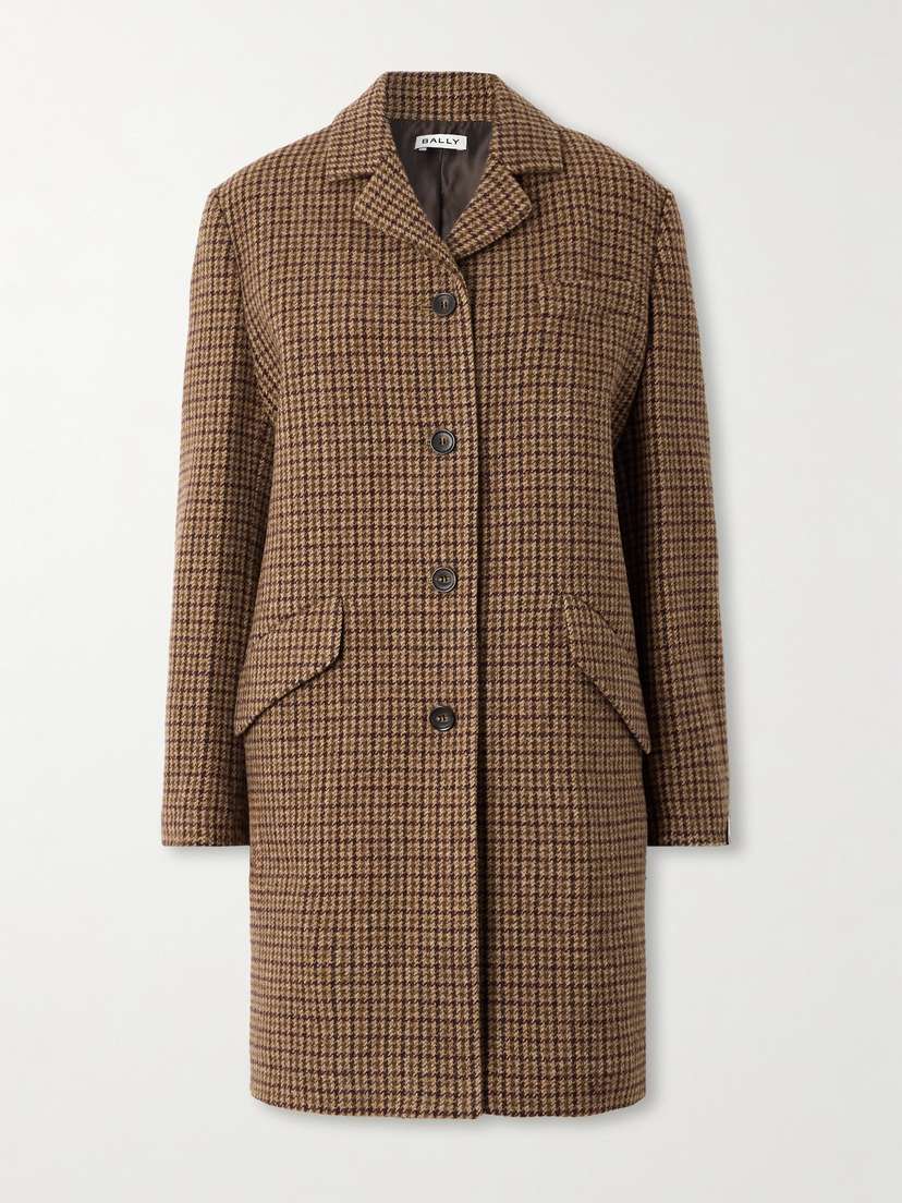 BALLY Houndstooth Wool Coat