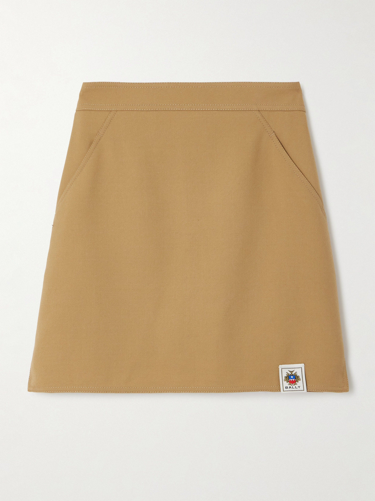 BALLY - Wool-blend Mini Skirt - Brown