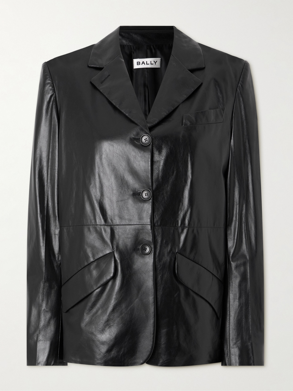 BALLY - Leather Blazer - Black