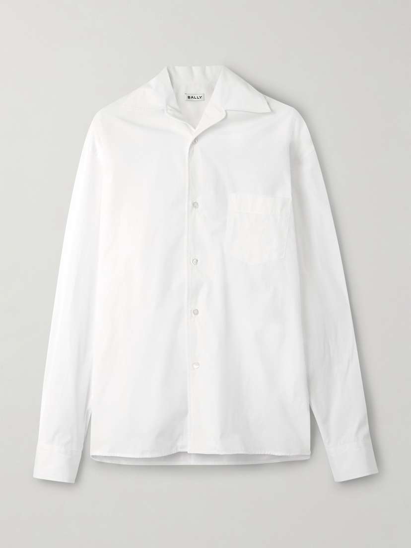 BALLY Embroidered Cotton-poplin Shirt - xx small