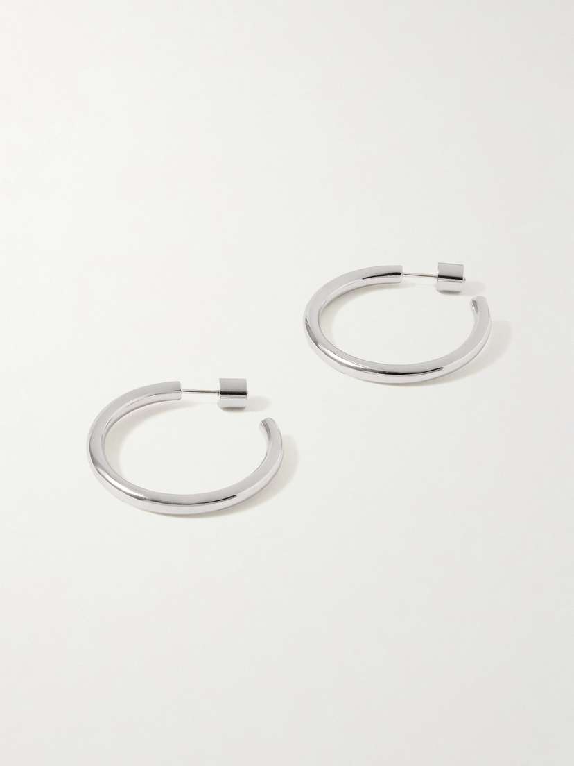 Jennifer Fisher Mini Walk Silver-plated Hoop Earrings