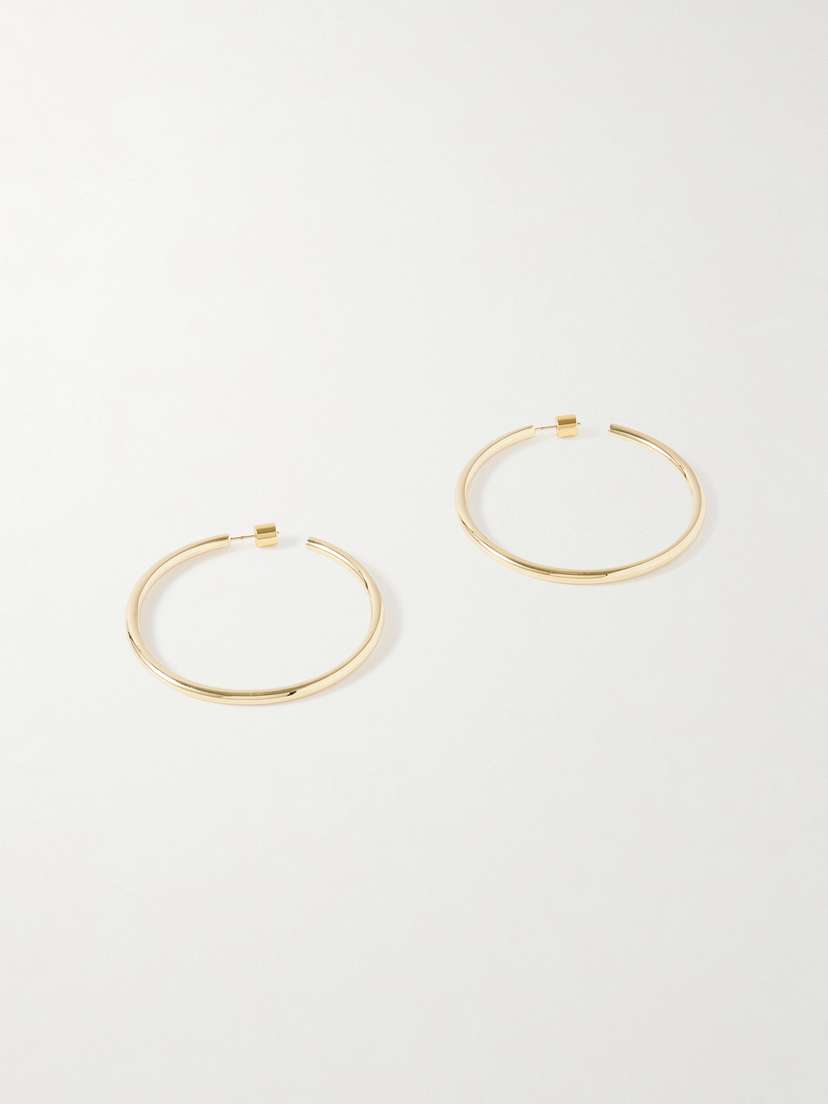 Jennifer Fisher Walk Gold-plated Hoop Earrings