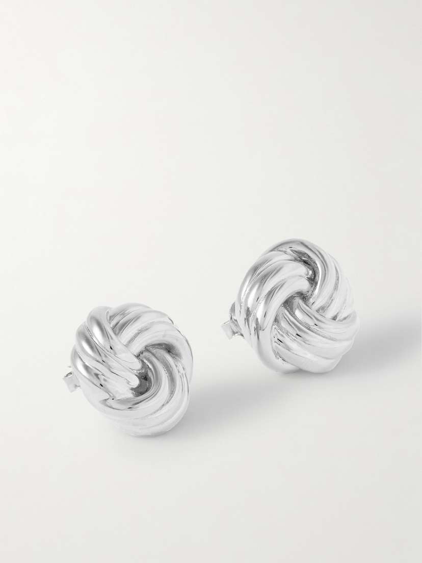 LIÉ STUDIO The Elizabeth Silver Earrings