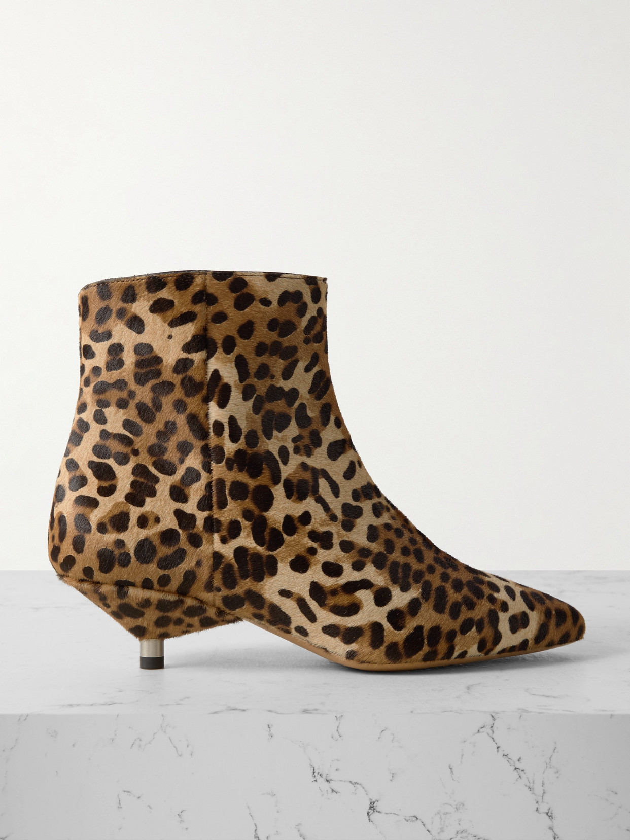 Isabel Marant - Eana Leopard-print Calf Hair Ankle Boots - Leopard print