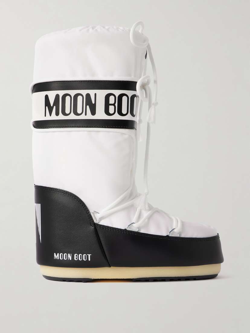 Moon Boot Icon Shell And Faux Leather Snow Boots