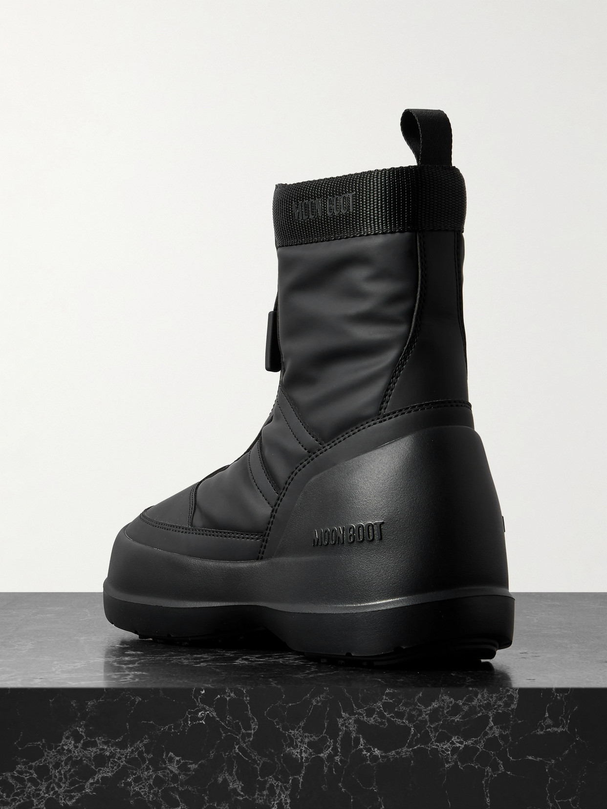 Moon Boot Luna Shell Snow Boots In Black