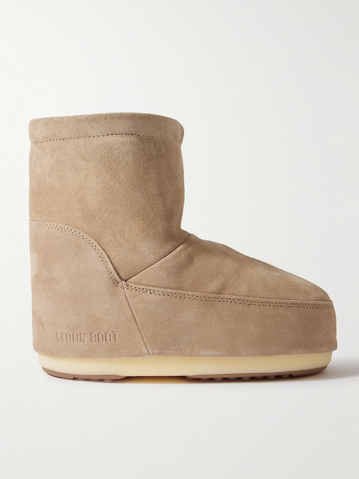 Moon Boot Icon Low Suede Snow Boots In Neutrals